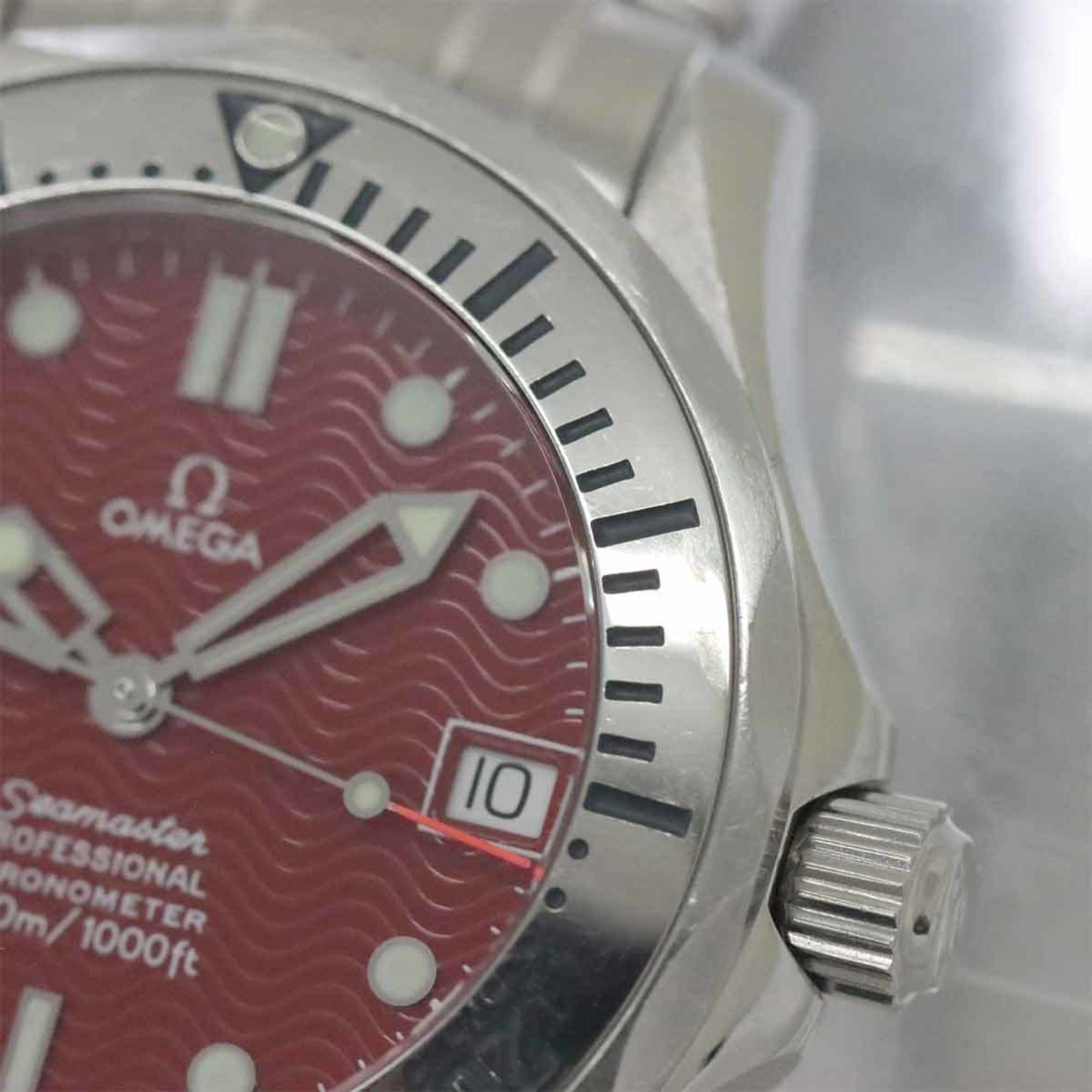 OMEGA Seamaster Professional Chronometer 2552 61 Marui Limited Boys Watch Date Red Dial Automatic Self-Winding