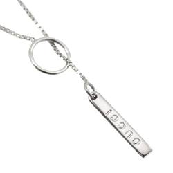 Gucci Lariat Necklace 54cm K18 WG White Gold 750