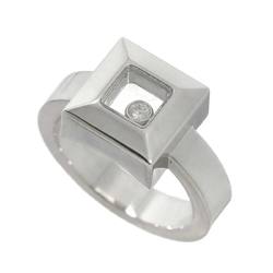 Chopard Happy Diamond Square Ring K18WG White Gold 750 Heart