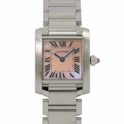 Cartier Tank Francaise SM W51028Q3 Ladies Watch Pink Shell Quartz