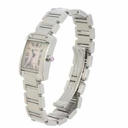 Cartier Tank Francaise SM W51028Q3 Ladies Watch Pink Shell Quartz