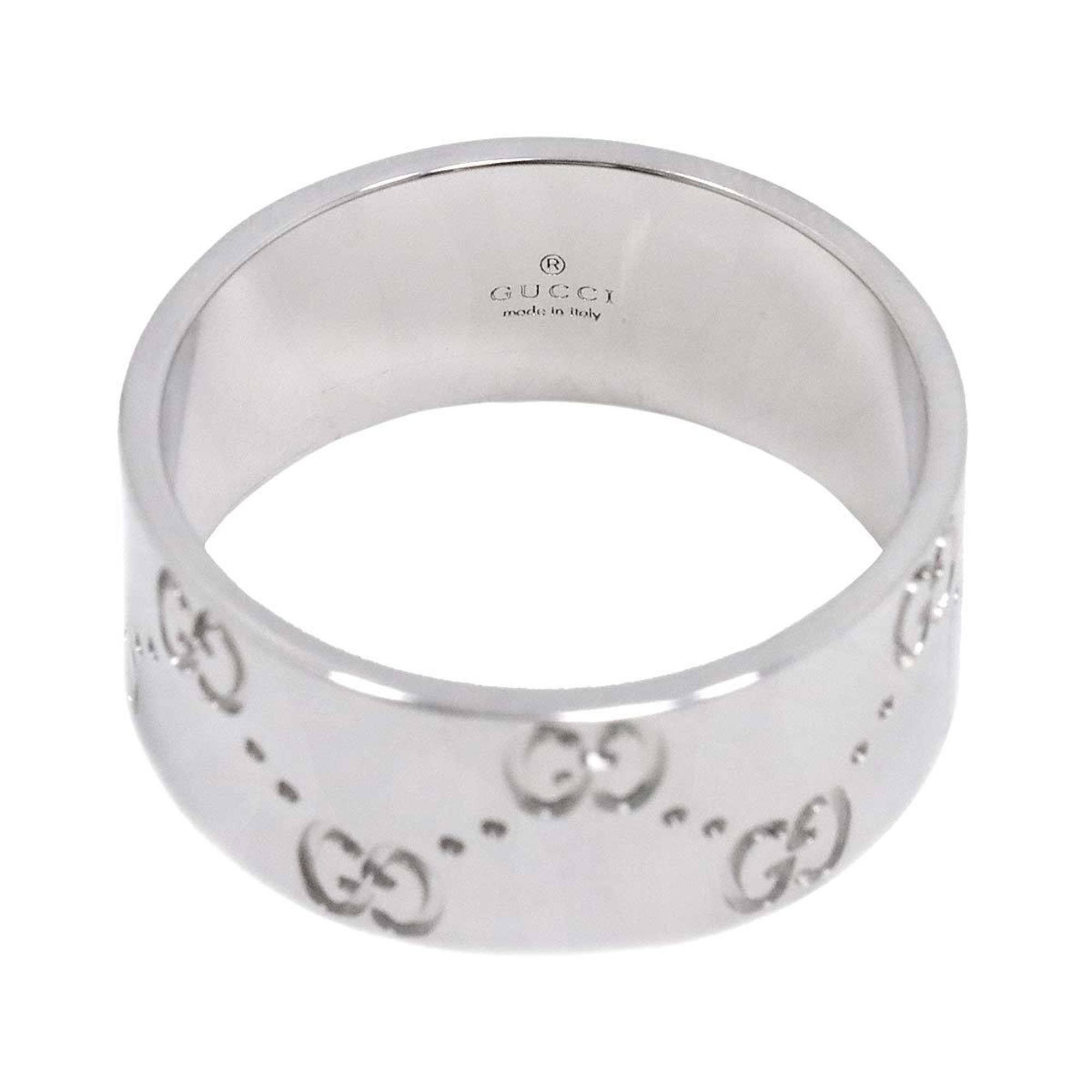 Gucci Icon #22 Wide Ring, K18 WG White Gold 750, Ring