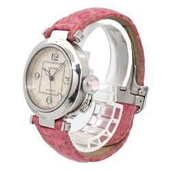 Cartier Pasha C W3106499 2003 Limited Edition Ladies Watch Date Pink Shell Automatic Self-Winding PashaC