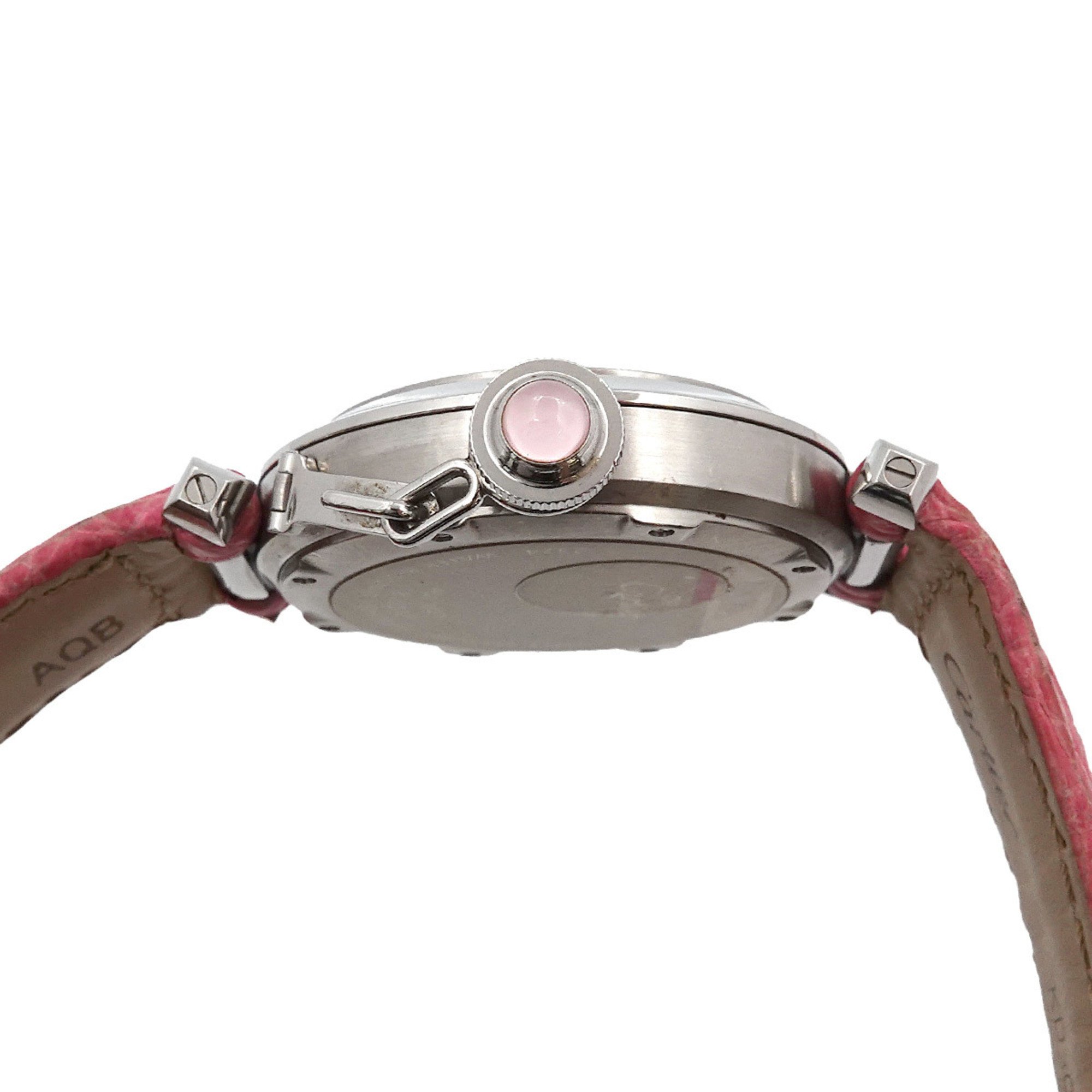 Cartier Pasha C W3106499 2003 Limited Edition Ladies Watch Date Pink Shell Automatic Self-Winding PashaC