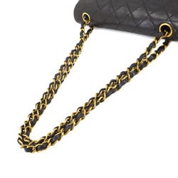 CHANEL Matelasse 23 Chain Shoulder Bag Leather Black A01113 Gold Hardware