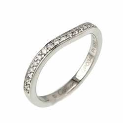 Cartier Ballerina Curve #45 Ring Half Diamond Pt Platinum Ballerine