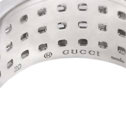 GUCCI Scroll #20 Ring Wide K18 WG White Gold 750