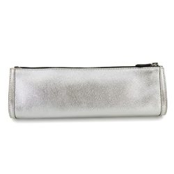 Hermes HERMES Pouch Chevre Metallic Silver Hardware Olympic Limited Edition