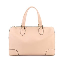 Valextra Boston Bag Leather Pink Gold Hardware