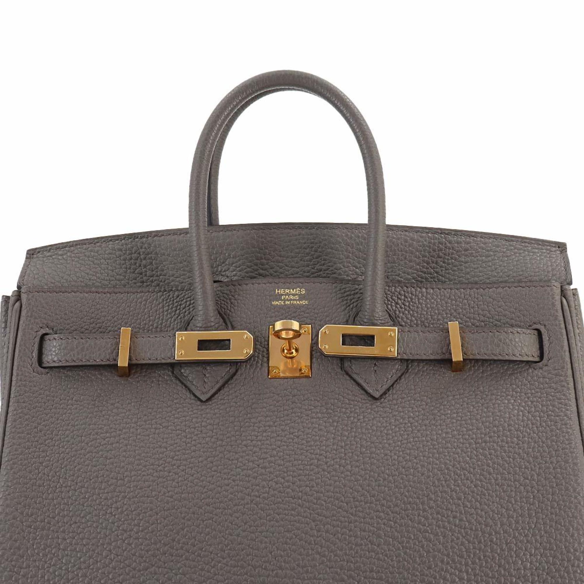 Hermes HERMES Birkin 25 handbag Togo Etain D stamp Pink gold hardware