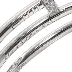 Cartier Juste un Clou #15 Diamond Bracelet K18 WG White Gold 750