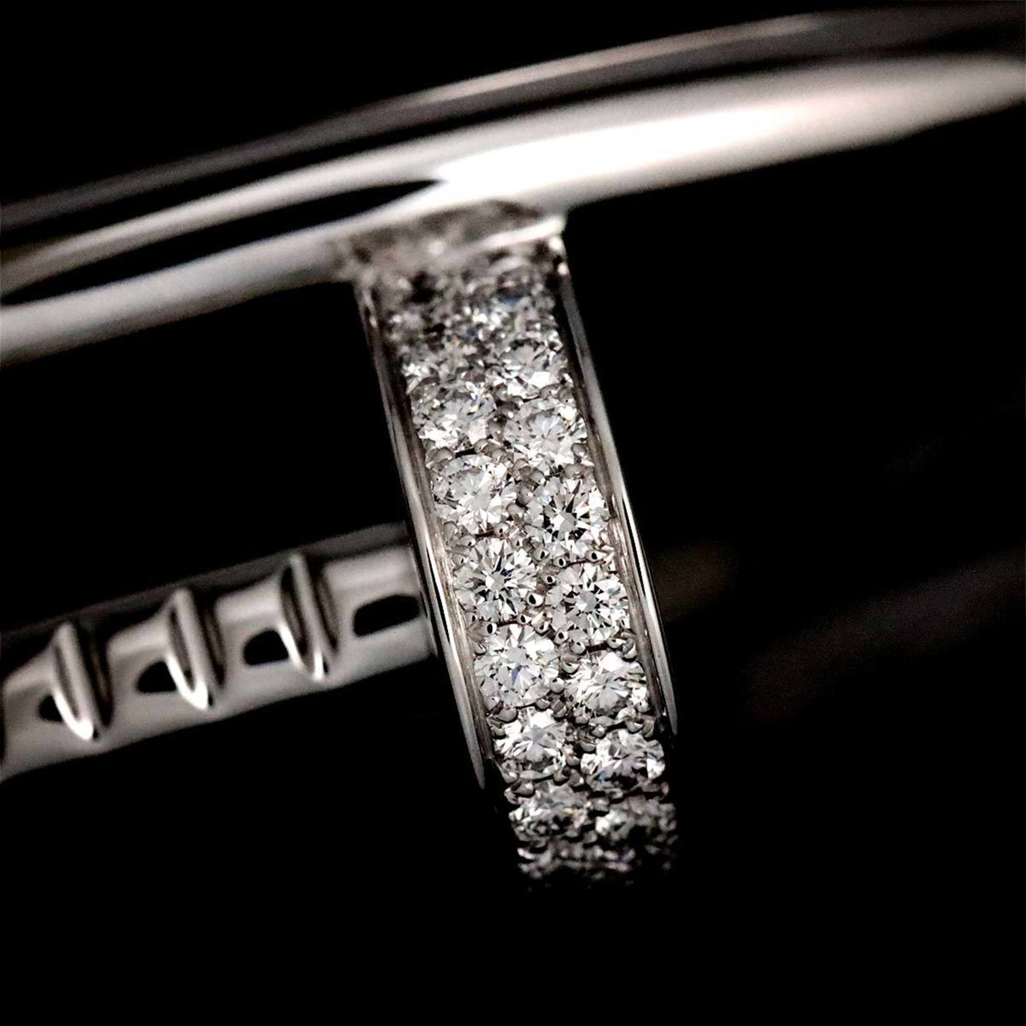 Cartier Juste un Clou #15 Diamond Bracelet K18 WG White Gold 750