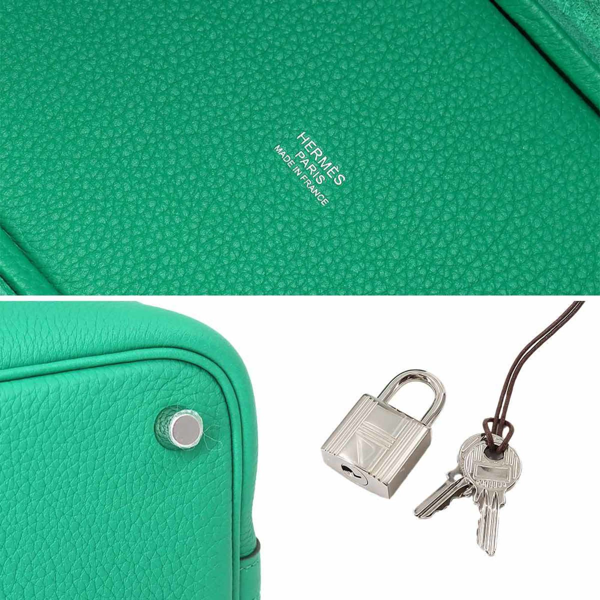 Hermes Picotin Lock 18 PM Handbag Taurillon Maurice Vert Jade U Stamp