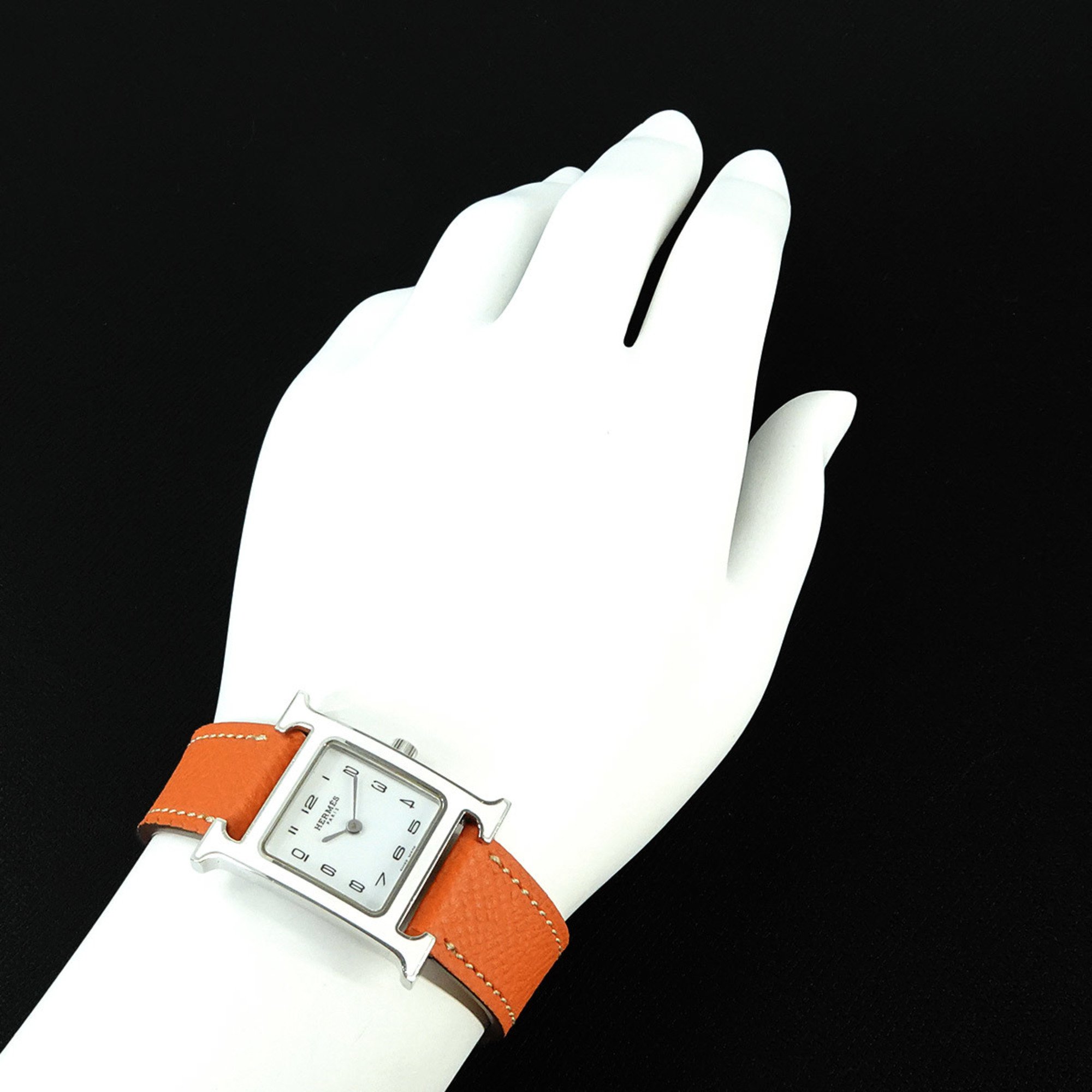 Hermes HERMES H Watch HH1 220 Ladies' White Quartz