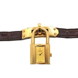 Hermes Kelly Watch Ladies' Gold Quartz Padlock