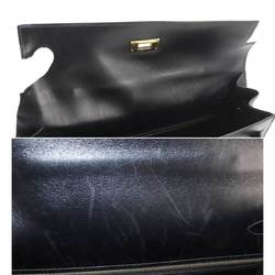 Hermes Kelly 35 handbag, box calf, black, F stamp, gold hardware, outside stitching,