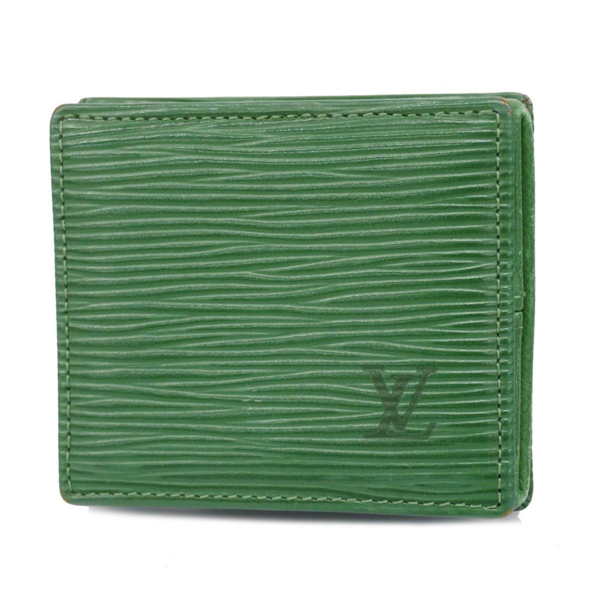 Louis Vuitton Wallet/Coin Case Epi Porte Monnaie Boite M63694 Borneo Green Men's Women's