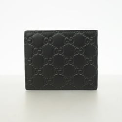 Gucci Wallet Guccissima Leather Black Men's Women's