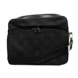 Gucci Shoulder Bag GG Nylon 001 3293 Black Women's