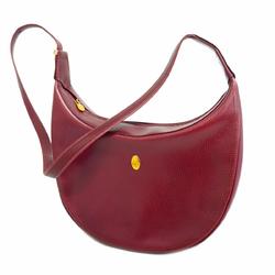 Cartier Shoulder Bag Must Leather Bordeaux Women's