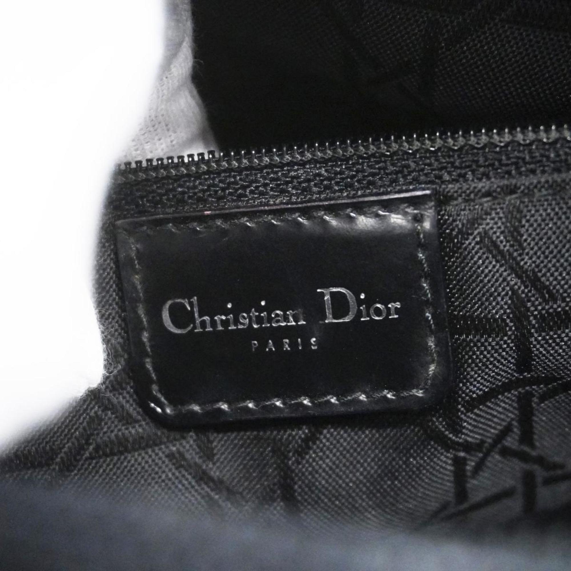 Christian Dior handbag Lady nylon black white ladies