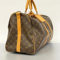 Louis Vuitton Boston Bag Monogram Keepall Bandouliere 50 M41416 Brown Men's Women's