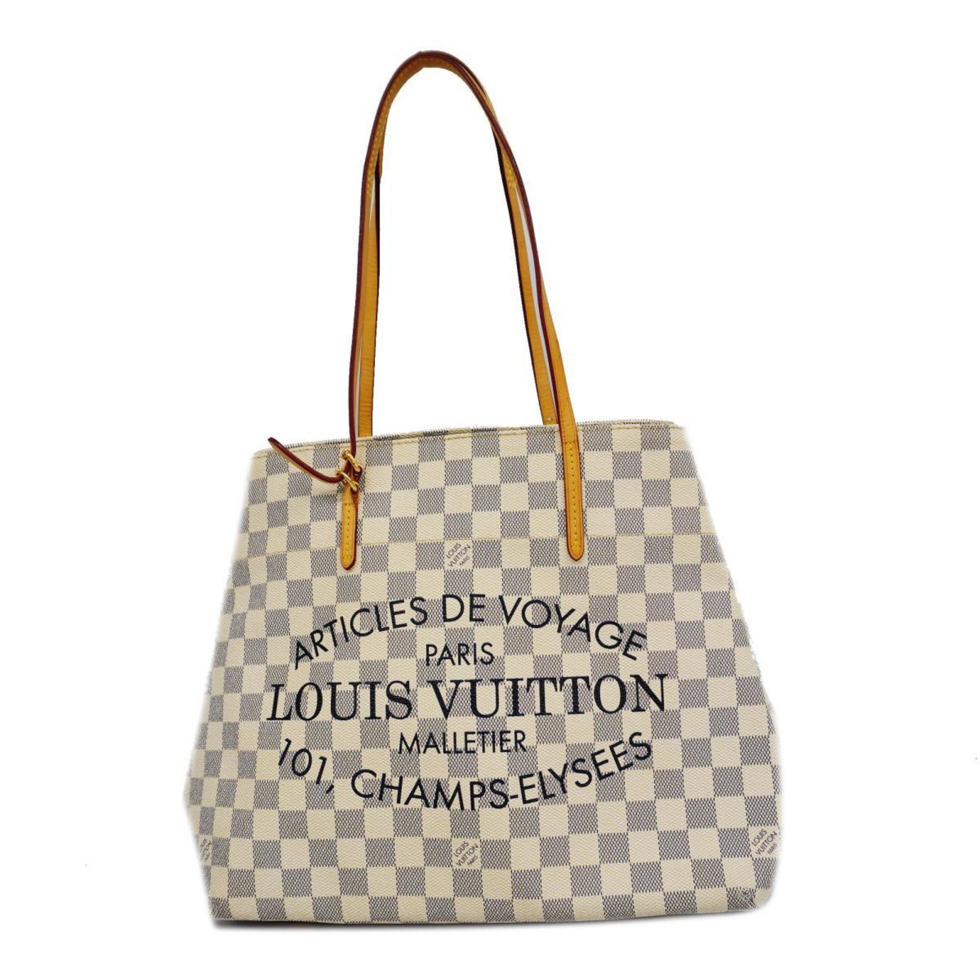 Louis Vuitton Tote Bag Damier Azur Cabas MM N41375 White Women's