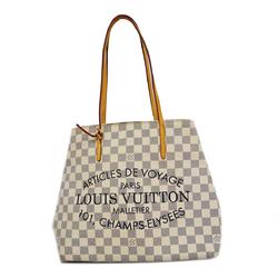 Louis Vuitton Tote Bag Damier Azur Cabas MM N41375 White Women's