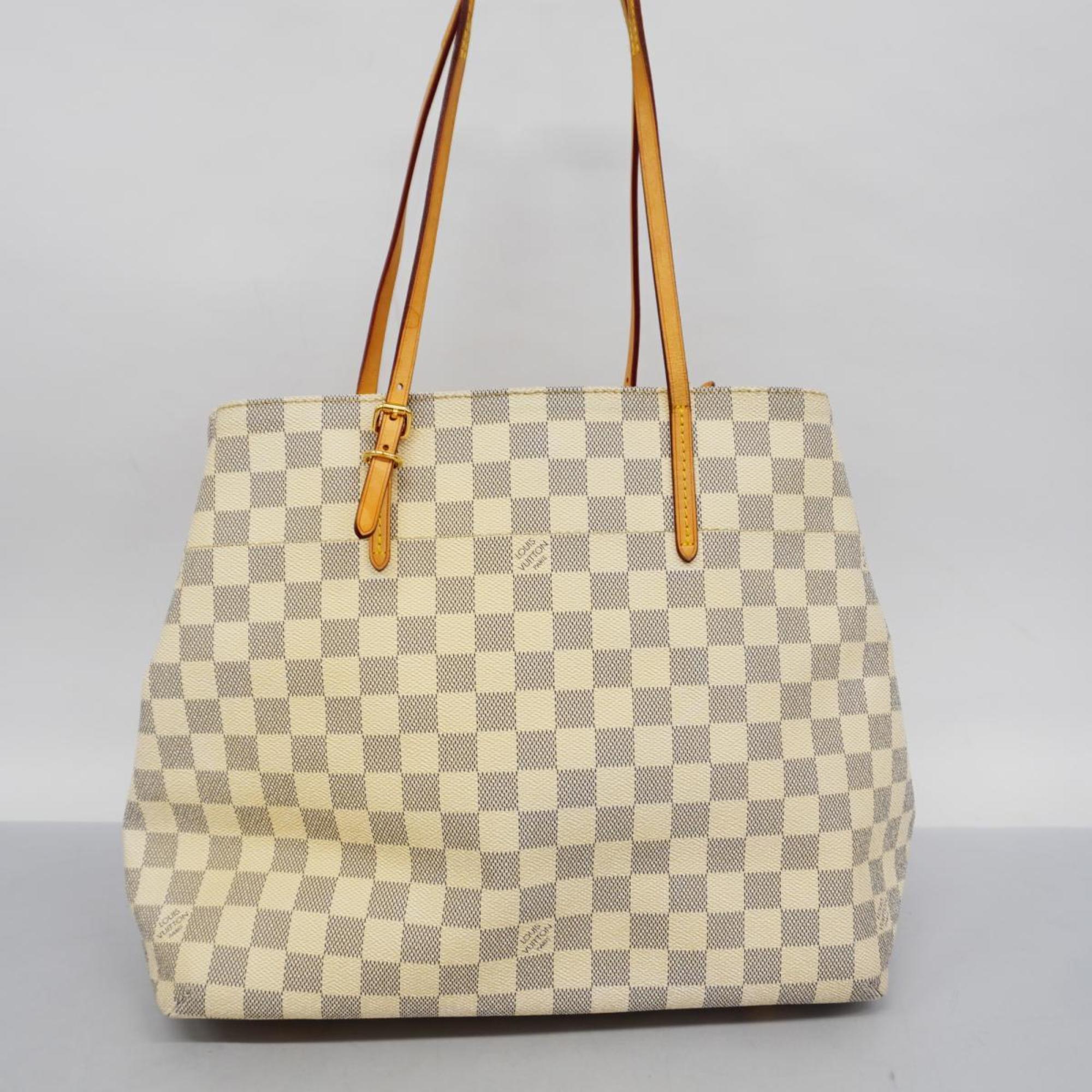 Louis Vuitton Tote Bag Damier Azur Cabas MM N41375 White Women's