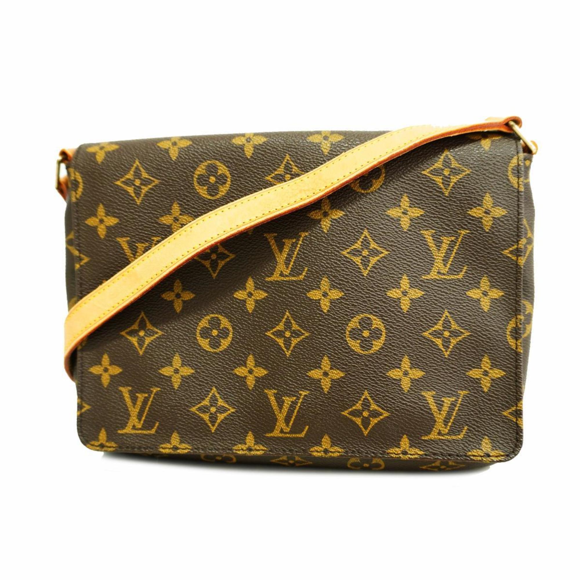 Louis Vuitton Shoulder Bag Monogram Musette Tango Long Strap M51388 Brown Women's