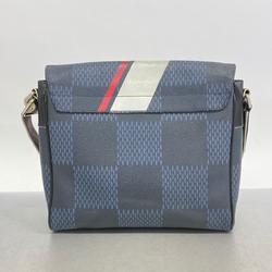 Louis Vuitton Shoulder Bag Damier Cobalt District PMNM N44003 Rouge Men's