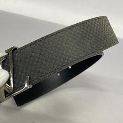 Louis Vuitton Belt Damier Santur LV Initial M6875 Black Men's