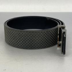 Louis Vuitton Belt Damier Santur LV Initial M6875 Black Men's