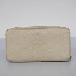 Louis Vuitton Long Wallet Monogram Empreinte Zippy M60546 Neige Ladies