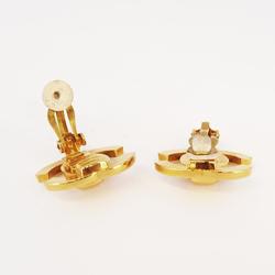 Chanel Earrings Turn Lock GP Plated Gold 95A Women's