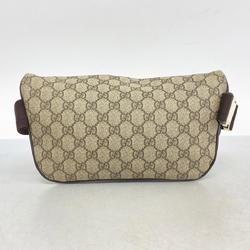 Gucci Waist Bag GG Supreme 233269 Brown Women's