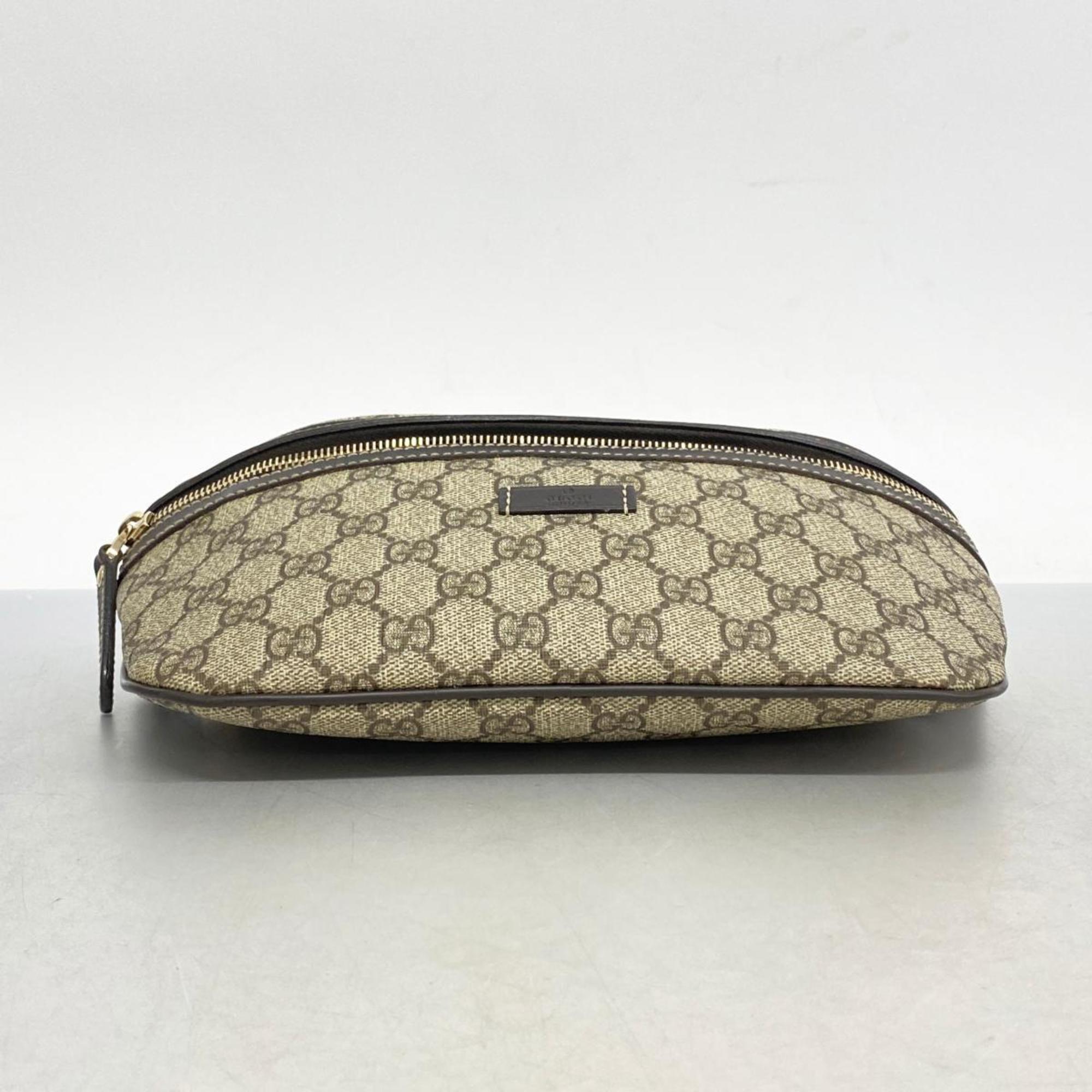 Gucci Waist Bag GG Supreme 233269 Brown Women's