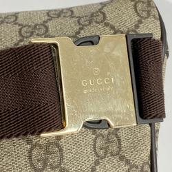 Gucci Waist Bag GG Supreme 233269 Brown Women's