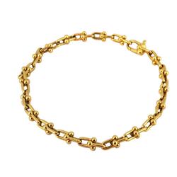 Tiffany Bracelet Micro Hardware Link K18YG Yellow Gold Ladies