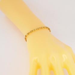 Tiffany Bracelet Micro Hardware Link K18YG Yellow Gold Ladies