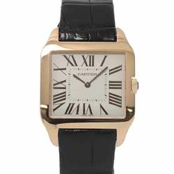 Cartier Santos Dumont LM W2006951 Men's Watch Silver K18PG Hand-wound