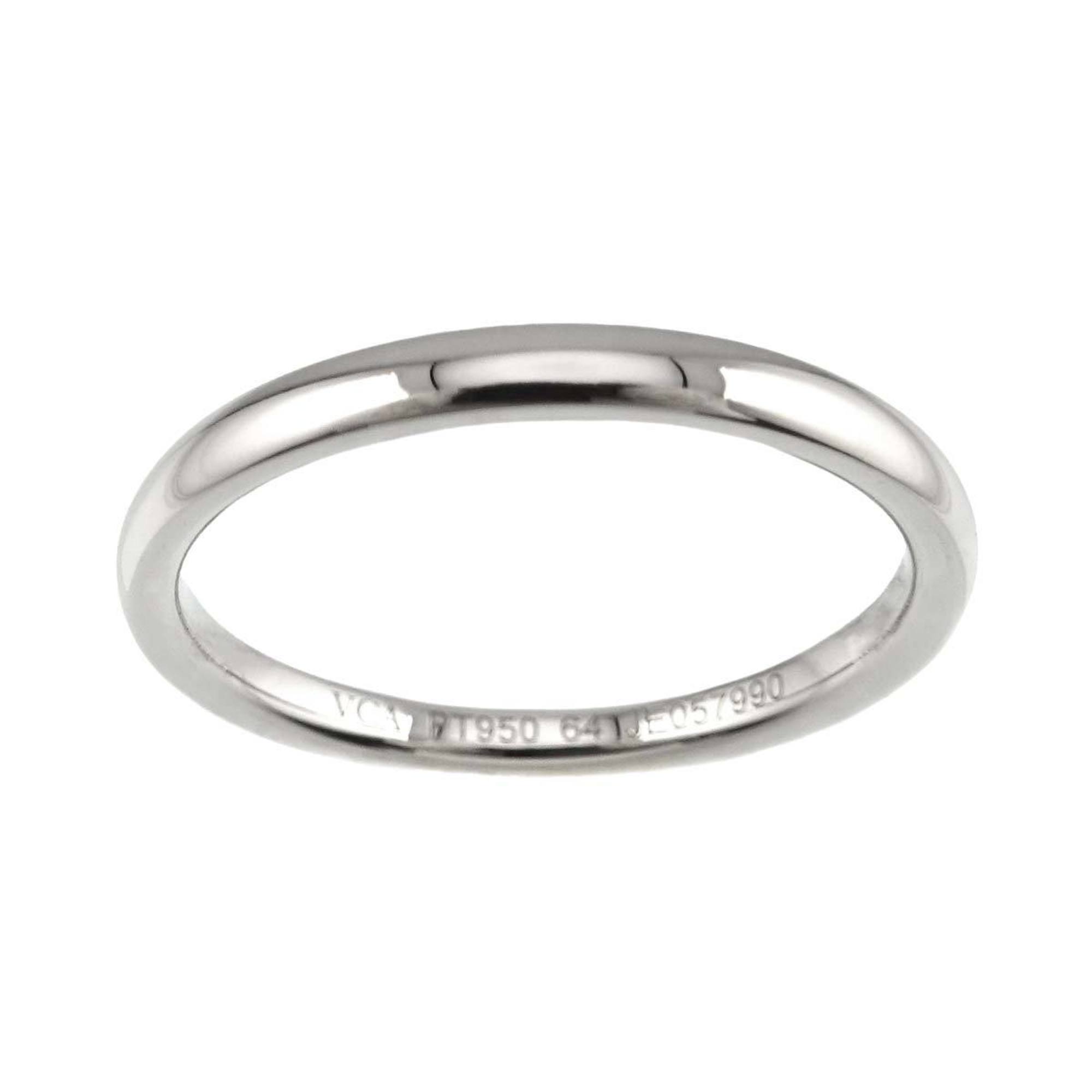 Van Cleef & Arpels #64 Ring Band Width 2.5mm Pt Platinum