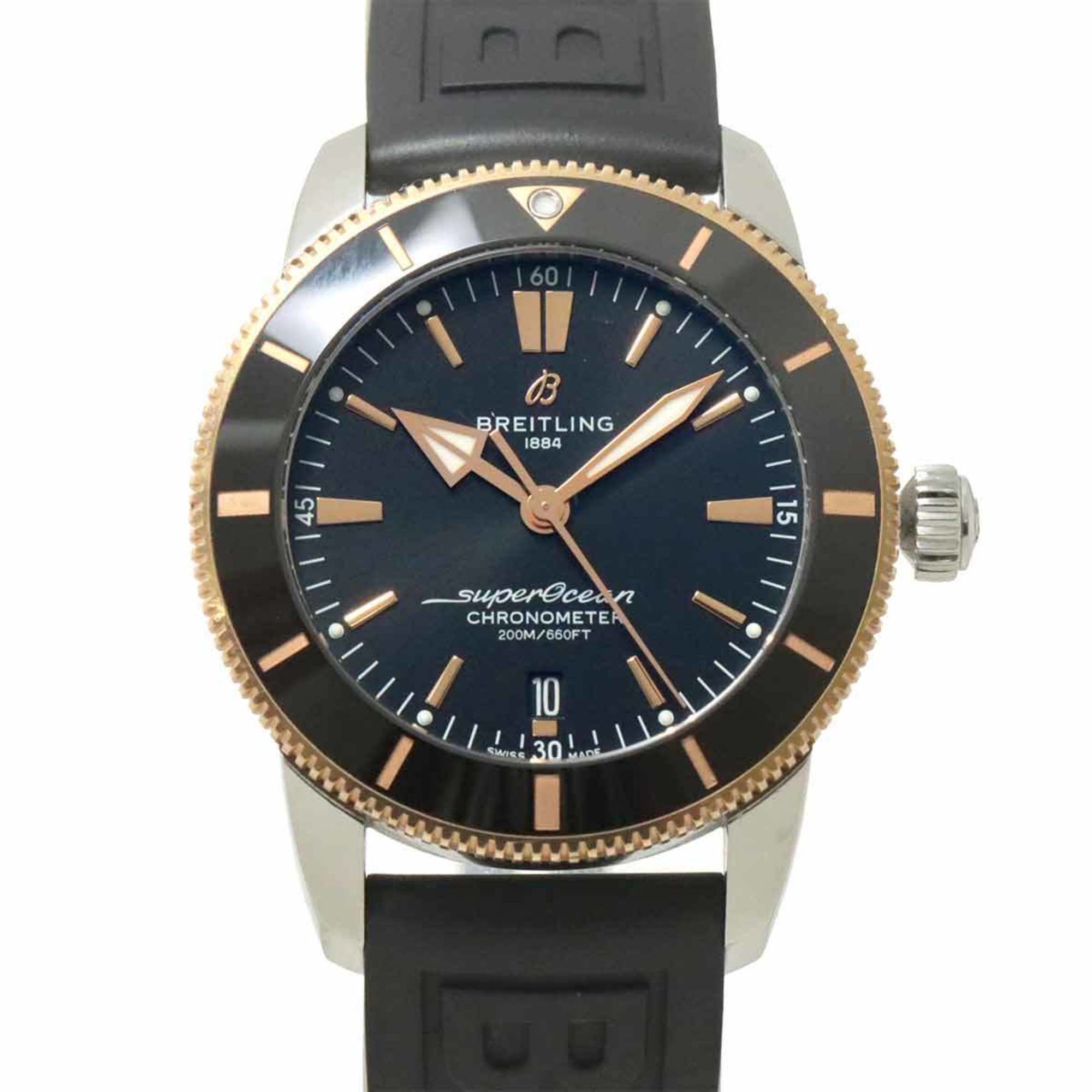 BREITLING Superocean Heritage B20 Combi UB2030 Men's Watch Date Black PG Automatic