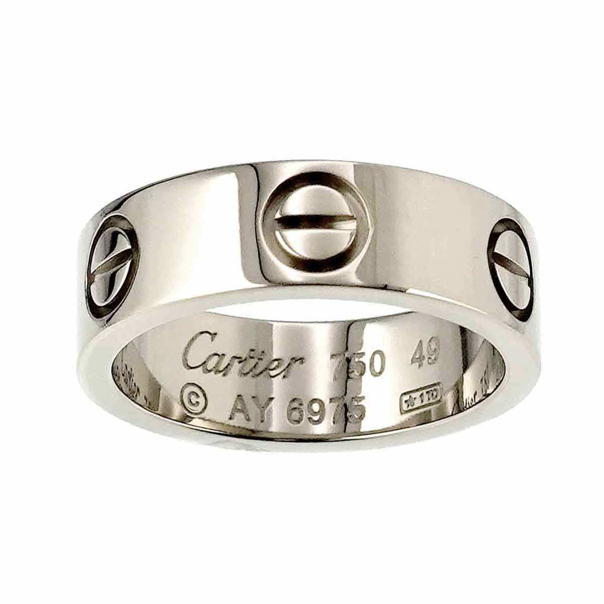 Cartier Love #49 Ring K18 WG White Gold 750