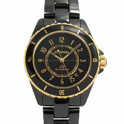 Chanel CHANEL J12 Caliber 12.1 38mm Combi H9541 Men's Watch Date Black Ceramic YG Automatic