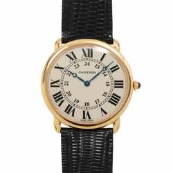 Cartier Ronde Louis W6800251 Men's Watch Ivory K18PG Pink Gold Hand-wound