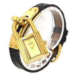 Hermes Kelly Watch Ladies' Gold Quartz Padlock