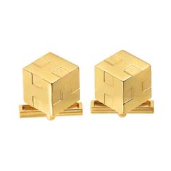 HERMES Cufflinks K18 YG Yellow Gold 750 Cuff Links