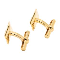 HERMES Cufflinks K18 YG Yellow Gold 750 Cuff Links