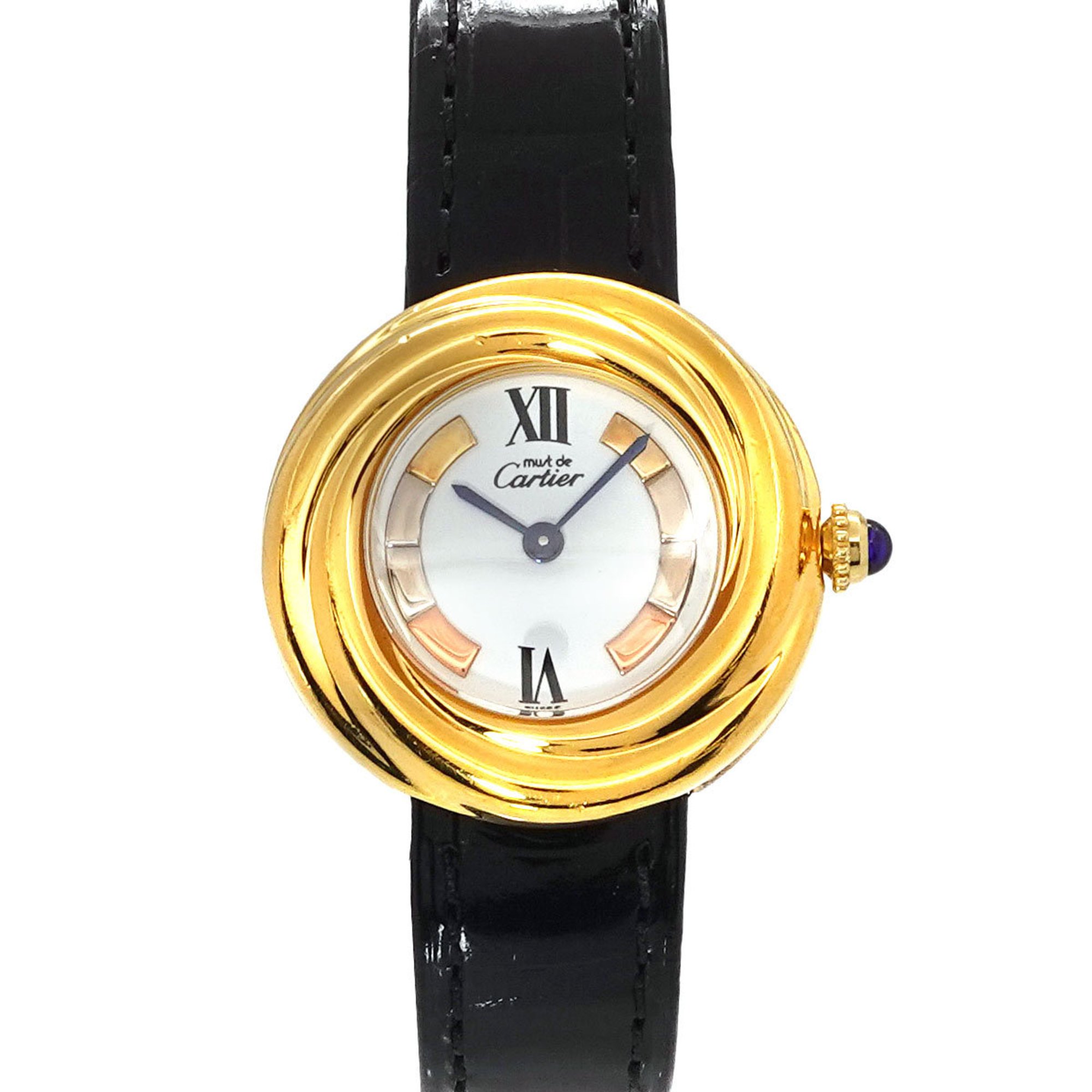 Cartier Must Trinity Vermeil W1010744 Women's Watch White SV925 Quartz